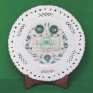 Marble Plate Tajmahal Floral Malachite Inlay Stunning Art Patio Decorative H4535
