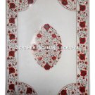 6'x4' White Marble Dining Table Top Inlay Carnelian Inlay Furniture Decor H3081 6'x4' White Marble Dining Table Top Inlay Carnelian Inlay Furniture Decor H3081
