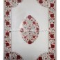6'x4' White Marble Dining Table Top Inlay Carnelian Inlay Furniture Decor H3081