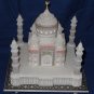 9" White Marble Taj Mahal Replica Handicraft Hallway Decor Historical Gifts Art