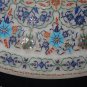 18" Marble Plate Attractive Fine Work Lapis Lazuli Semi precious Pietradure Art