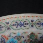 18" Marble Plate Attractive Fine Work Lapis Lazuli Semi precious Pietradure Art
