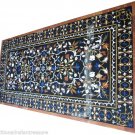 6'x4' Marble Dining Side Table Top Rare Inlay Marquetry Floral Decorative Art