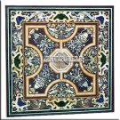 Beautiful Italian Marble Dining Top Table Pietradura Inlaid Garden Decor H3850