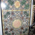 6'x3' Marble Dining Table Top Semi Precious Gemstone Marquetry Home Work Decor