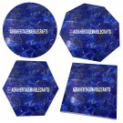 Marble Lapis Coffee Table Top Inlay Precious Stone Hallway Occasional Gift Decor