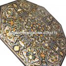 60" Marble Octagon Dining Top Table Semi Precious Inlaid Furniture Decor H3067