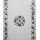3'x6' Marble Large Dining Table Top Paua Shell PietraDura Inlay Patio Arts Decor