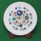 Marble Serving Dish Plate Precious Inlay With Floral Arts Occasional Decor H4531 Marble Serving Dish Plate Precious Inlay With Floral Arts Occasional Decor H4531