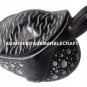 Size 4.5"x6" Black Marble Turtle Sculpture Religious Home Decor Arts Gifts H1274