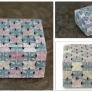 Marble Jewelry Square Box Handcarved Art Jali Work Occasional Gift Decor H4606