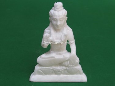 Marvelous Marble God Shiva Handmade Art Religious Gift Temple Decor H4539