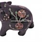 Marvelous Marble Elephant With Inlay Work Abalone Stone Rare Art Patio Decor E37