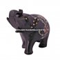 Marvelous Marble Elephant With Inlay Work Abalone Stone Rare Art Patio Decor E37