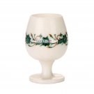 White Marble Wine Glass Malachite Marquetry Inlay Table Casino Glass Decor H3663