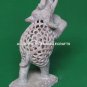 Marble Filligree Elephant With Ball Handmade Art Decorative Showpiece Gift H4518
