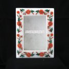 Marble Mosaic Photo Frame Hakik Floral Marquetry Art Inlay Home Decor Gift H3670 Marble Mosaic Photo Frame Hakik Floral Marquetry Art Inlay Home Decor Gift H3670