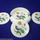 Marble 6 pcs Tea Coaster Set Peacok Arts Inlay Kitchen Decor Marquetry Gifts Marble 6 pcs Tea Coaster Set Peacok Arts Inlay Kitchen Decor Marquetry Gifts