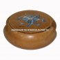 Round Handmade Marble Set of Coasters Marquetry Inlay Design Kitchen Decor M102
