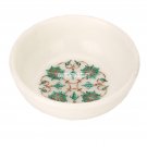 4"x4''x1.5'' Marble Fruit Bowl Malachite Floral Inlay Marquetry Gift Decor H3634