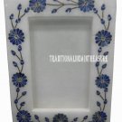 White Marble Photo Frame Real Lapis Lazuli Inlay Floral Work Mosaic Home Gifts White Marble Photo Frame Real Lapis Lazuli Inlay Floral Work Mosaic Home Gifts