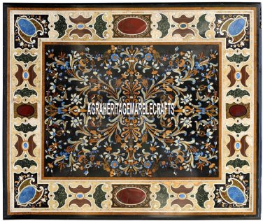 Marble Dining Top Center Table Handmade Marquetry Inlay Decorative Outdoor H3877