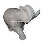 6"x7" White Marble Trunk Up Elephant Hand Carved Sculpture Decorative Gift H1287