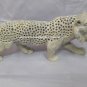 8" Natural Soapstone Marble Tiger Handmade Collectible Art Living Decor H4231