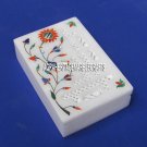 6"x4"x2''Marble Cabinet Jewelry Box Hakik Gril Work  Marquetry Eid Special Gifts