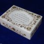 6"x4"x1.5" Marble Jewelry Box Paua Shell Ring Box Pietradura Inlay Wedding Gifts