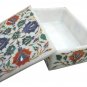 6"x4"x2" Marble Decorative Handmade Jewelry Box Trinket Precious Home Gift H1117