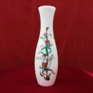 9'' Marble Flower Vase Malachite Gemstone Inlay Marquetry Decorative Gifts H3757