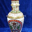 12" White Marble Meenakari Stone Flower Vase Creative Floral Occasion Arts H4170 12" White Marble Meenakari Stone Flower Vase Creative Floral Occasion Arts H4170