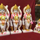 12" Traditional Marble Ram Parivar Hand Painted Art Hinduism Religious Gift E165