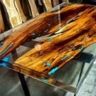 Epoxy Resin Clear River Live Edge Design Conference Table Handmade Furniture Top