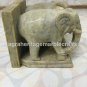 Buy Online Marble Elephant Statue Book Ends Decor Sculpture Best Christmas Gifts
