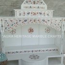 Marble White Mandir Temple Precious Inlaid Design Hindiusm Religious Decor E426 Marble White Mandir Temple Precious Inlaid Design Hindiusm Religious Decor E426