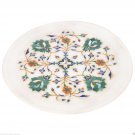 9" Decorative Marble Plate Pietra Dura Malachite Inaid Mosaic Garden Decor Gifts 9" Decorative Marble Plate Pietra Dura Malachite Inaid Mosaic Garden Decor Gifts