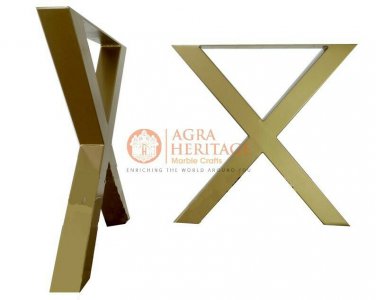 Shiny Gold Polished Table Leg, Adjustable feet, Wholesale table leg, bench leg,