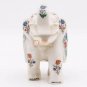 White Marble Trunk Up Elephant Semi Precious Floral Marquetry Art Decor Gift Her