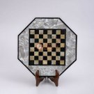 Real Mop Mosaic Designer Chess Set with Stand Mop Inlay Stone Art Gift Her Decor Real Mop Mosaic Designer Chess Set with Stand Mop Inlay Stone Art Gift Her Decor
