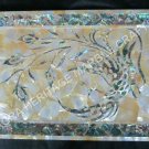12"x16" Decorative Marble Serving Tray Precious Inlay Stone Kitchen Decor E1319