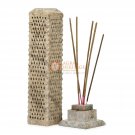 11" Marble Soapstone Candle Cum Incense Holder Filigree Lattice Work Home Decor 11" Marble Soapstone Candle Cum Incense Holder Filigree Lattice Work Home Decor