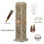 11" Marble Soapstone Candle Cum Incense Holder Filigree Lattice Work Home Decor