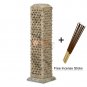 11" Marble Soapstone Candle Cum Incense Holder Filigree Lattice Work Home Decor