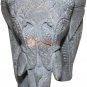 8" Handmade Natural Soapstone Elephant Statue Filigree Art New Year Eve Gift