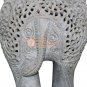 8" Handmade Natural Soapstone Elephant Statue Filigree Art New Year Eve Gift