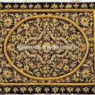 Beautiful Kashmir Zardozi Gold Unique Tapestry Wall Hanging Jewel Decor M055
