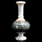 Modern Art Floral Lidded Vase Pauashell Mosaic Art Living Decor Centerpiece Gift