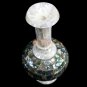 Modern Art Floral Lidded Vase Pauashell Mosaic Art Living Decor Centerpiece Gift